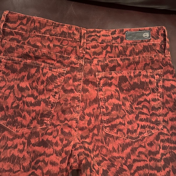 AG Adriano Goldschmied Red Patterned Skinny Jeans - Picture 5 of 8